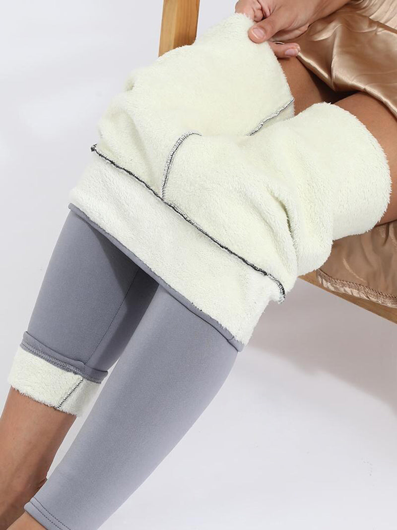 Varma Leggings med hög midja | Bekväma leggings som håller dig varm på vintern-Eva Jonsson