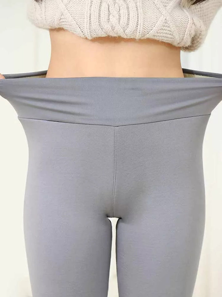 Varma Leggings med hög midja | Bekväma leggings som håller dig varm på vintern-Eva Jonsson