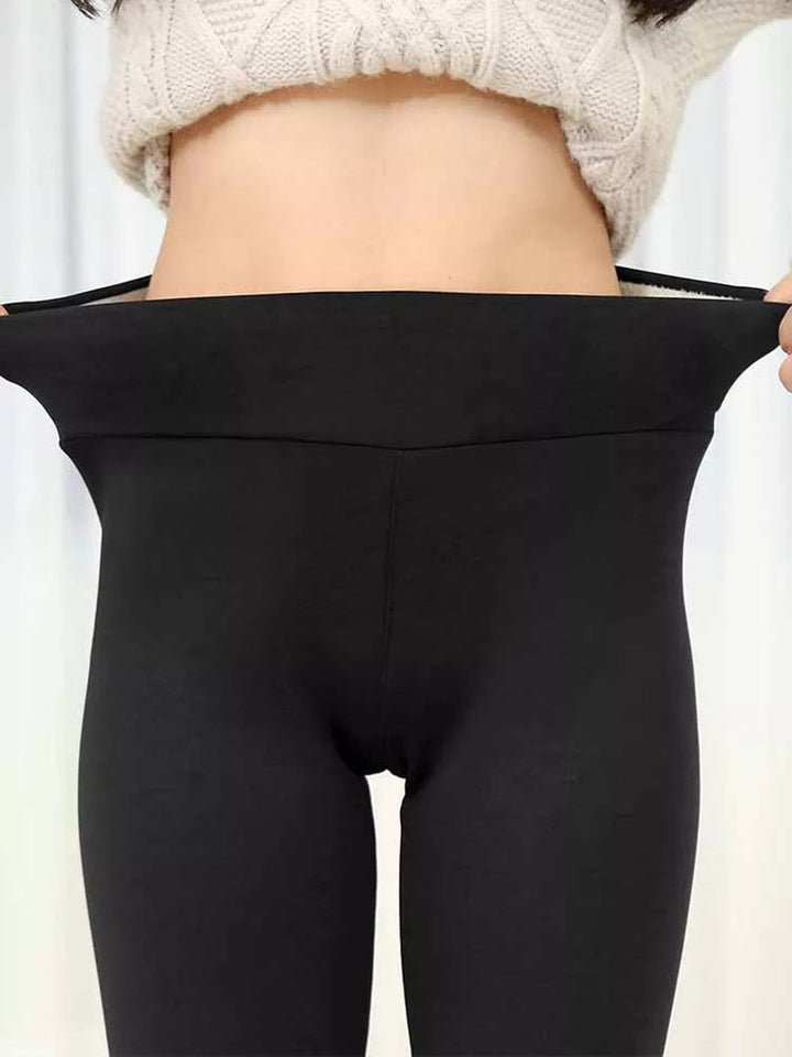 Varma Leggings med hög midja | Bekväma leggings som håller dig varm på vintern-Eva Jonsson