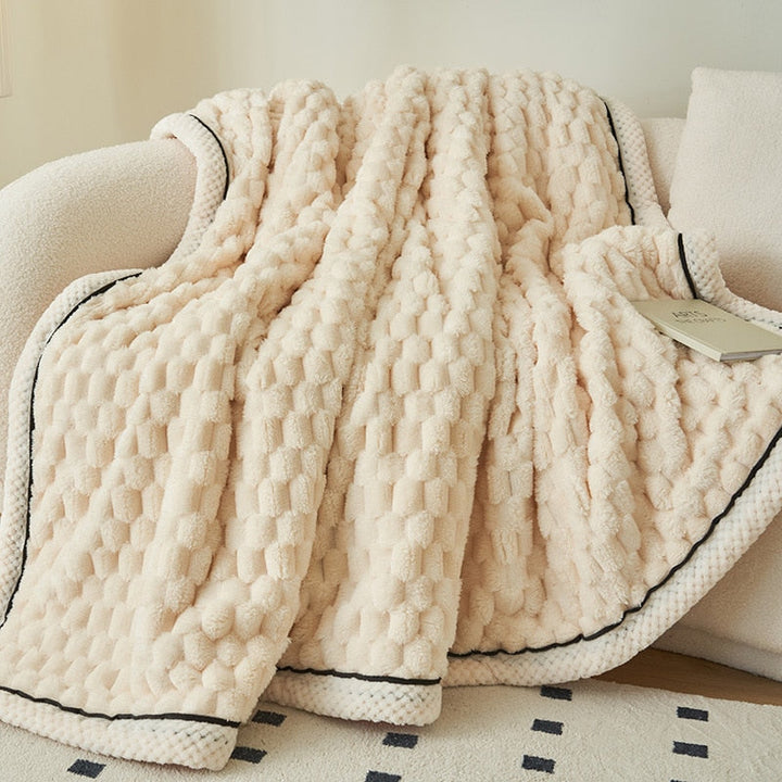 Vinterfilt | Plysch | Varm | Fleecefilt | Fluffig filt-Eva Jonsson