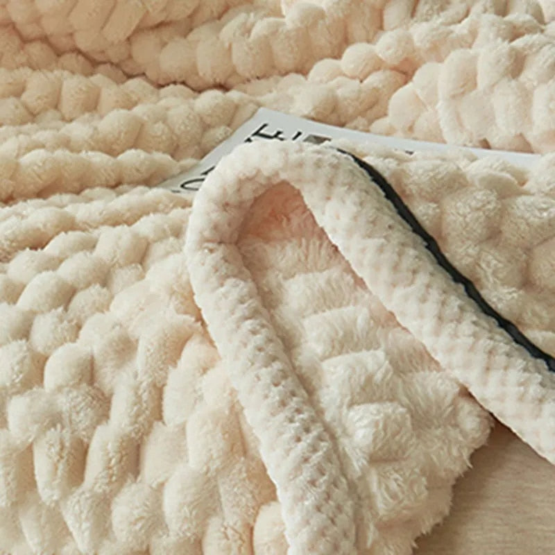 Vinterfilt | Plysch | Varm | Fleecefilt | Fluffig filt-Eva Jonsson