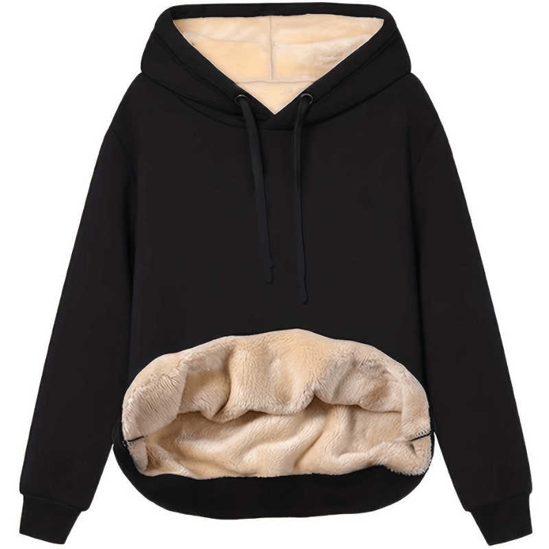 Vinterhoodie | Varm | Fluffig | Sherpa Fleece Hoodie | Vinterkläder för män-Eva Jonsson
