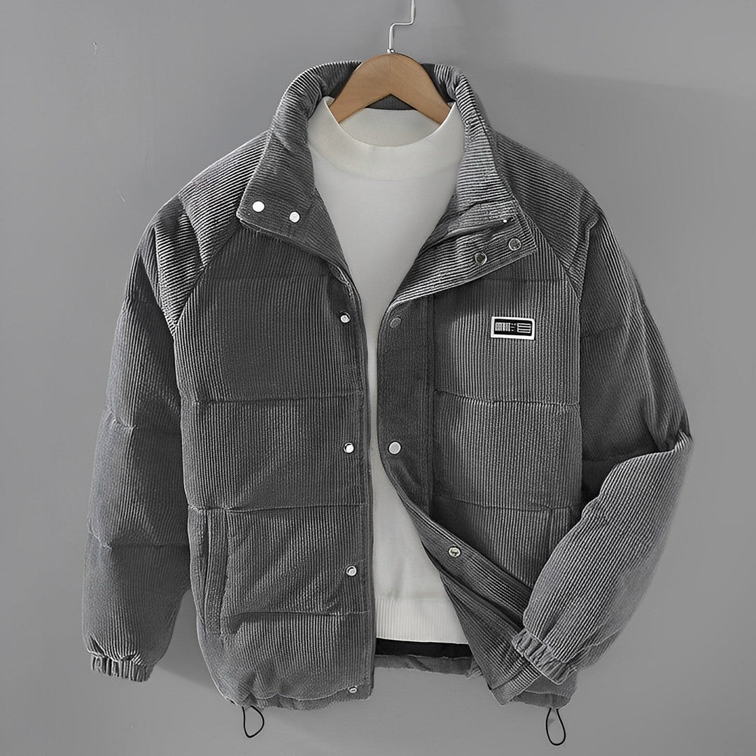 Vinterjacka - Corduroy - Zip-Up - Pufferjacka - Vinterjackor för män-Eva Jonsson