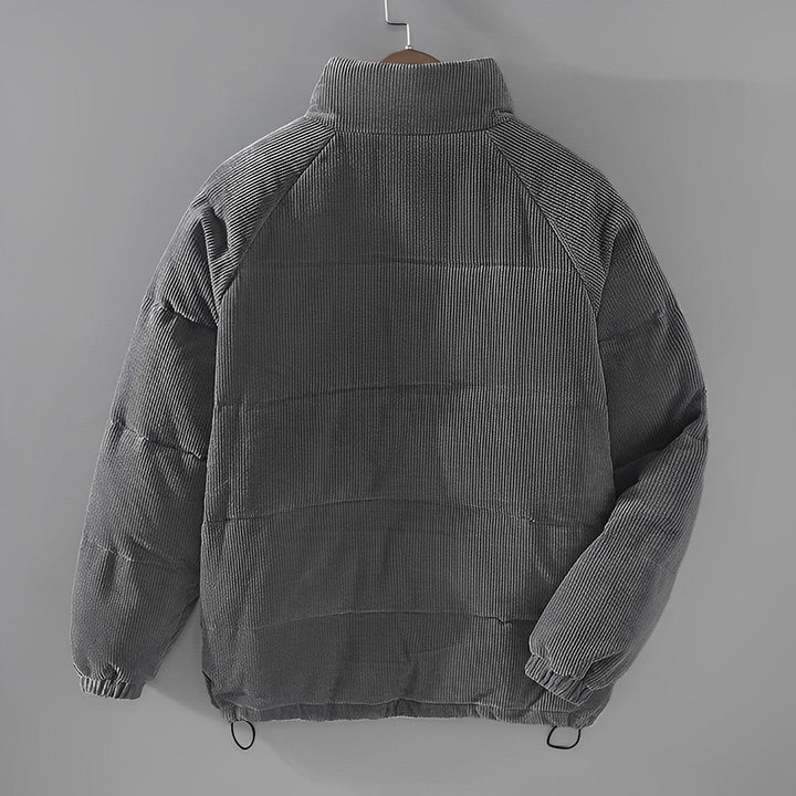 Vinterjacka - Corduroy - Zip-Up - Pufferjacka - Vinterjackor för män-Eva Jonsson