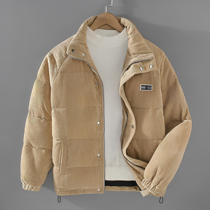 Vinterjacka - Corduroy - Zip-Up - Pufferjacka - Vinterjackor för män-Eva Jonsson