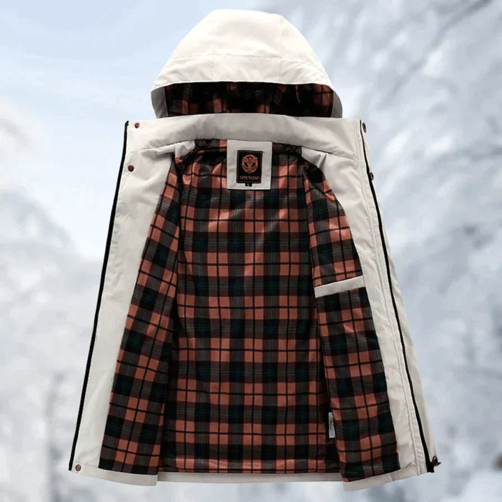 Vinterjacka - Vind- och vattentät snöjacka med huva för män-Eva Jonsson