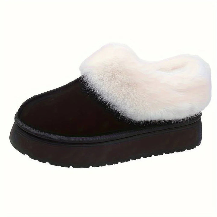 Vinterkängor - Lurviga ankelskor med slip-on för kvinnor-Eva Jonsson