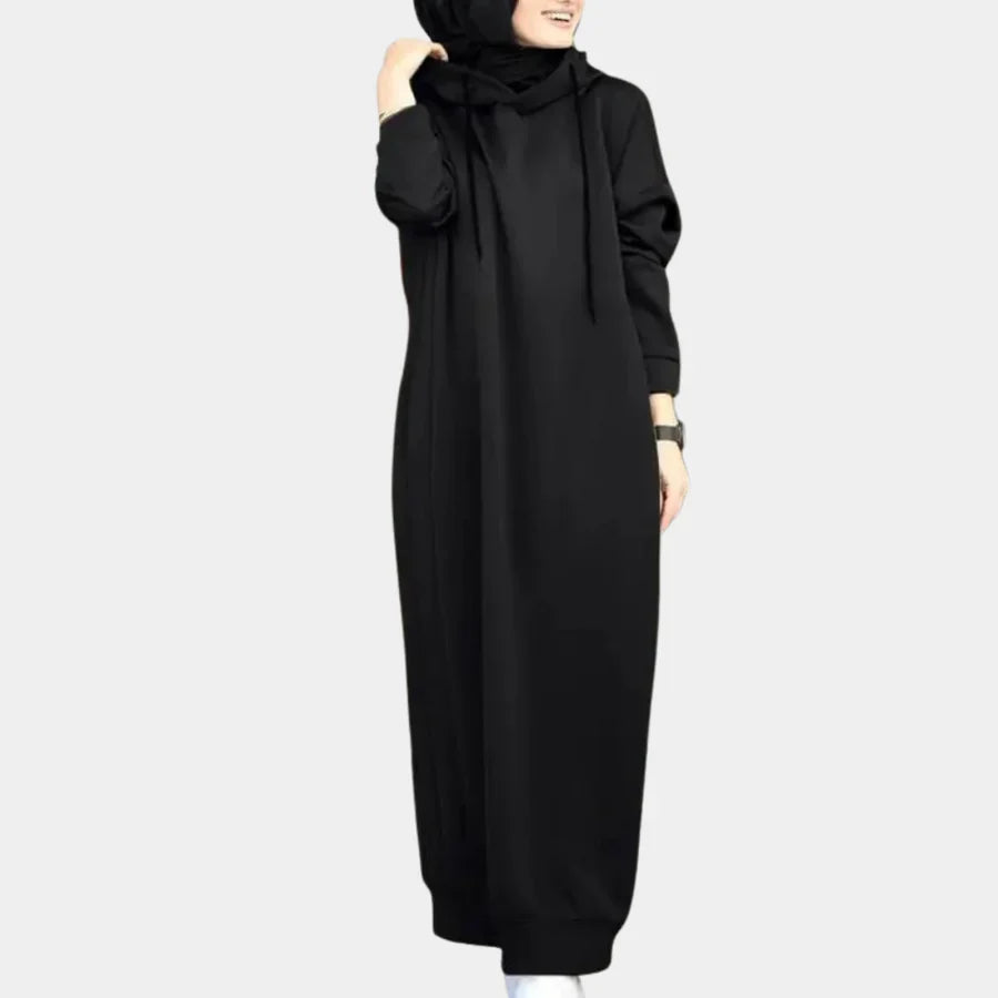 Vinterklänning | Loose Fit | Långärmad | Maxiklänning | Hoodieklänning-Eva Jonsson