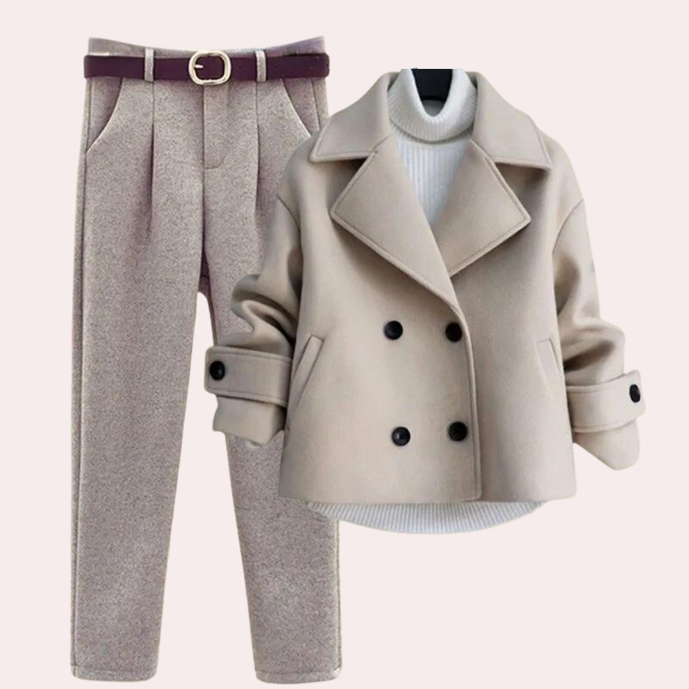 Vinteroutfit - 3-delad - Turtleneck - Ulljacka - Damkläder-Eva Jonsson