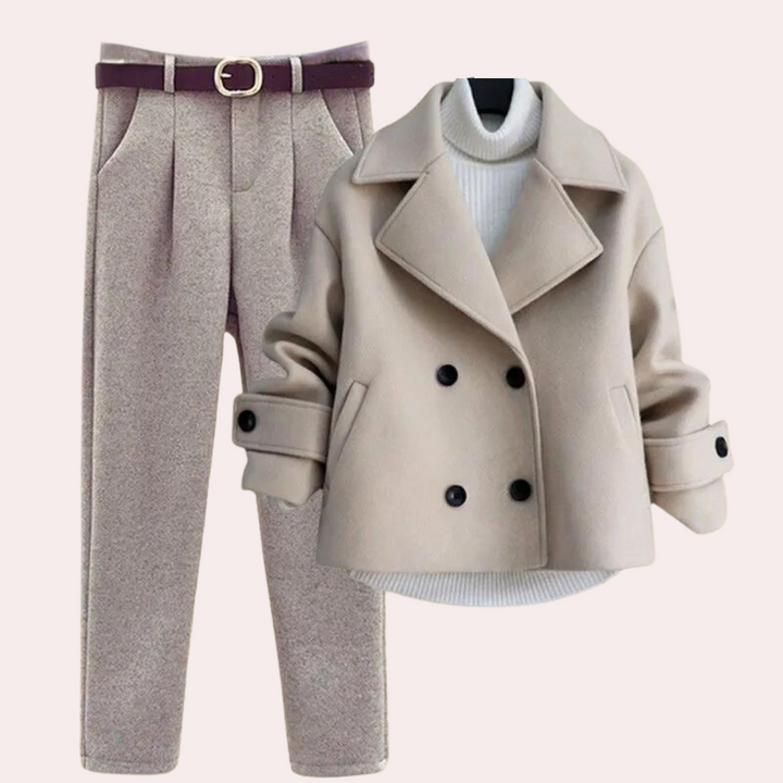Vinteroutfit - 3-delad - Turtleneck - Ulljacka - Damkläder-Eva Jonsson