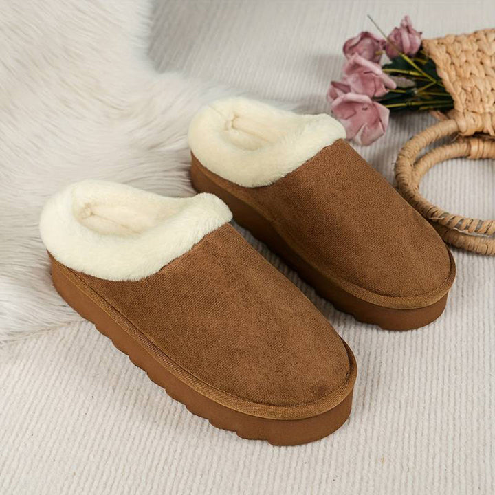Vintertofflor - Päls - Slip-On - Inomhus tofflor - Hus tofflor-Eva Jonsson