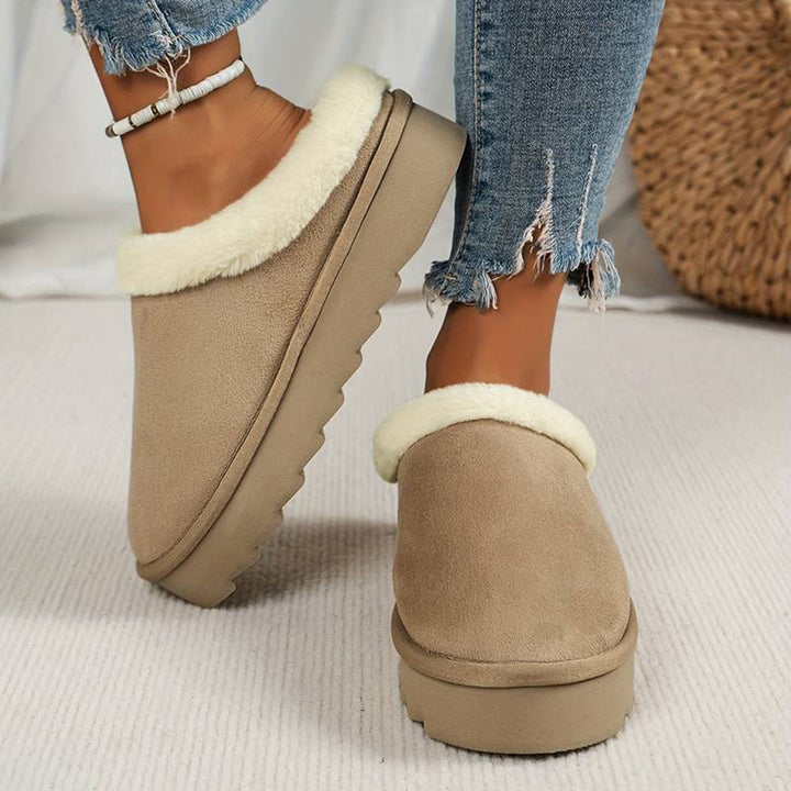 Vintertofflor - Päls - Slip-On - Inomhus tofflor - Hus tofflor-Eva Jonsson