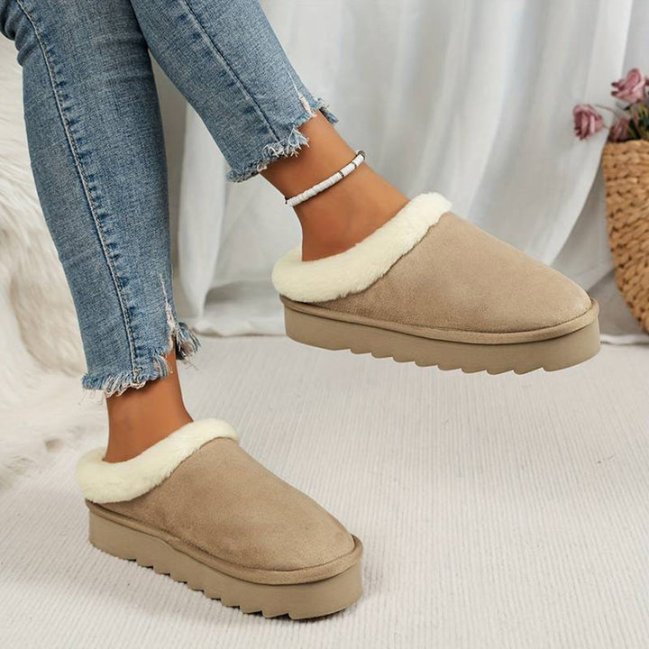 Vintertofflor - Päls - Slip-On - Inomhus tofflor - Hus tofflor-Eva Jonsson
