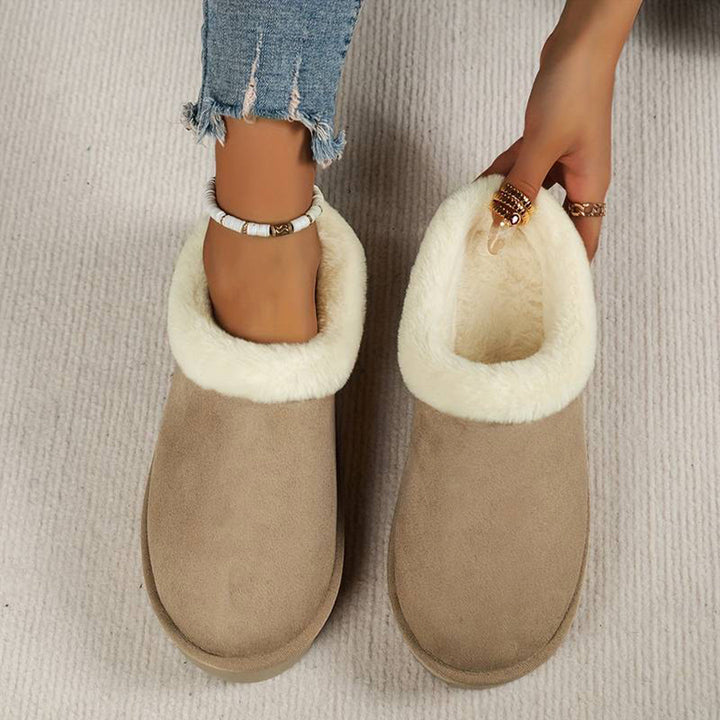 Vintertofflor - Päls - Slip-On - Inomhus tofflor - Hus tofflor-Eva Jonsson