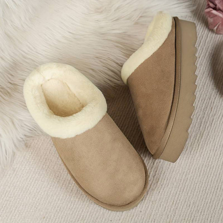 Vintertofflor - Päls - Slip-On - Inomhus tofflor - Hus tofflor-Eva Jonsson