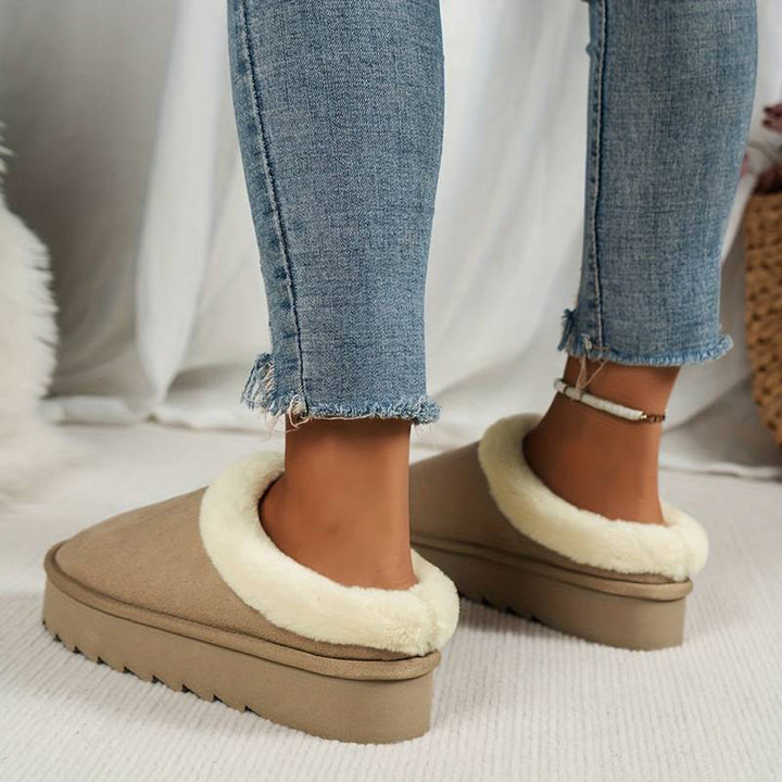 Vintertofflor - Päls - Slip-On - Inomhus tofflor - Hus tofflor-Eva Jonsson