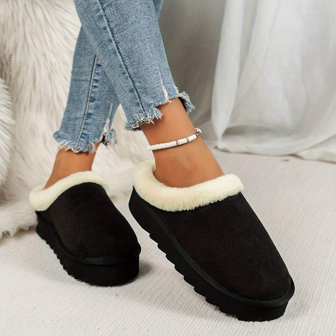 Vintertofflor - Päls - Slip-On - Inomhus tofflor - Hus tofflor-Eva Jonsson