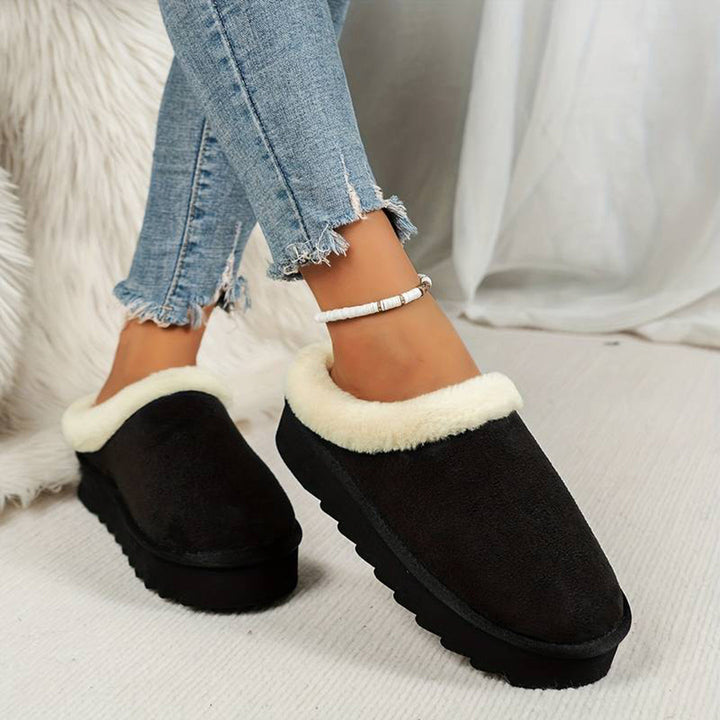 Vintertofflor - Päls - Slip-On - Inomhus tofflor - Hus tofflor-Eva Jonsson