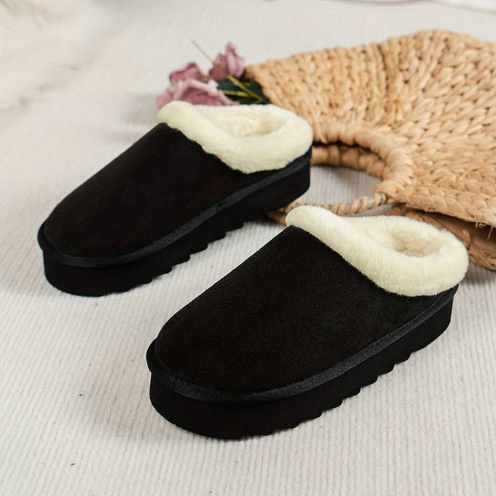 Vintertofflor - Päls - Slip-On - Inomhus tofflor - Hus tofflor-Eva Jonsson