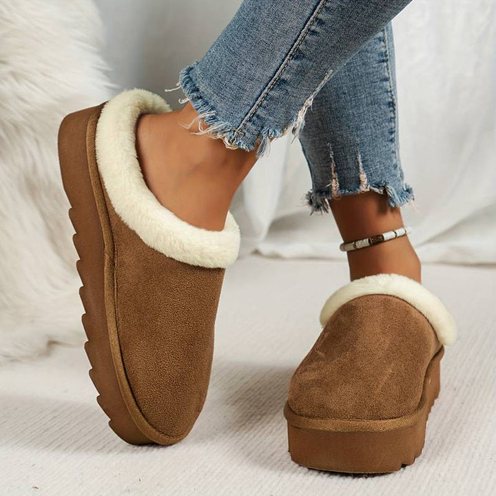 Vintertofflor - Päls - Slip-On - Inomhus tofflor - Hus tofflor-Eva Jonsson