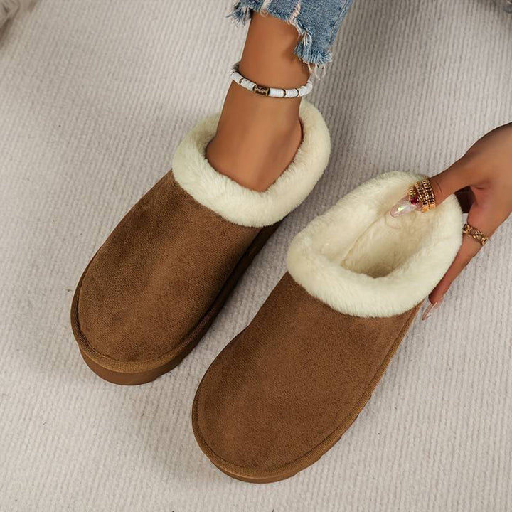 Vintertofflor - Päls - Slip-On - Inomhus tofflor - Hus tofflor-Eva Jonsson