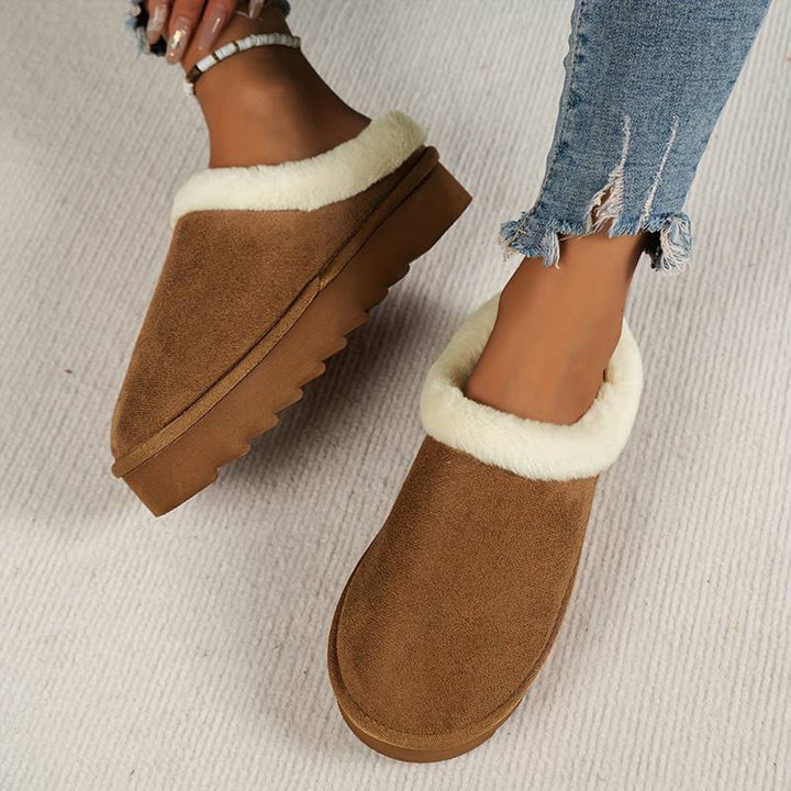 Vintertofflor - Päls - Slip-On - Inomhus tofflor - Hus tofflor-Eva Jonsson