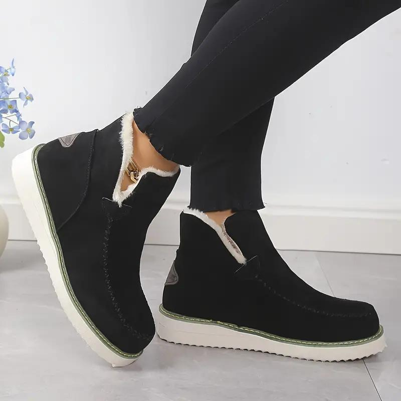 Vionnet Vinterstövlar | Pälsfodrade slip-on-ankelstövlar för kvinnor-Eva Jonsson