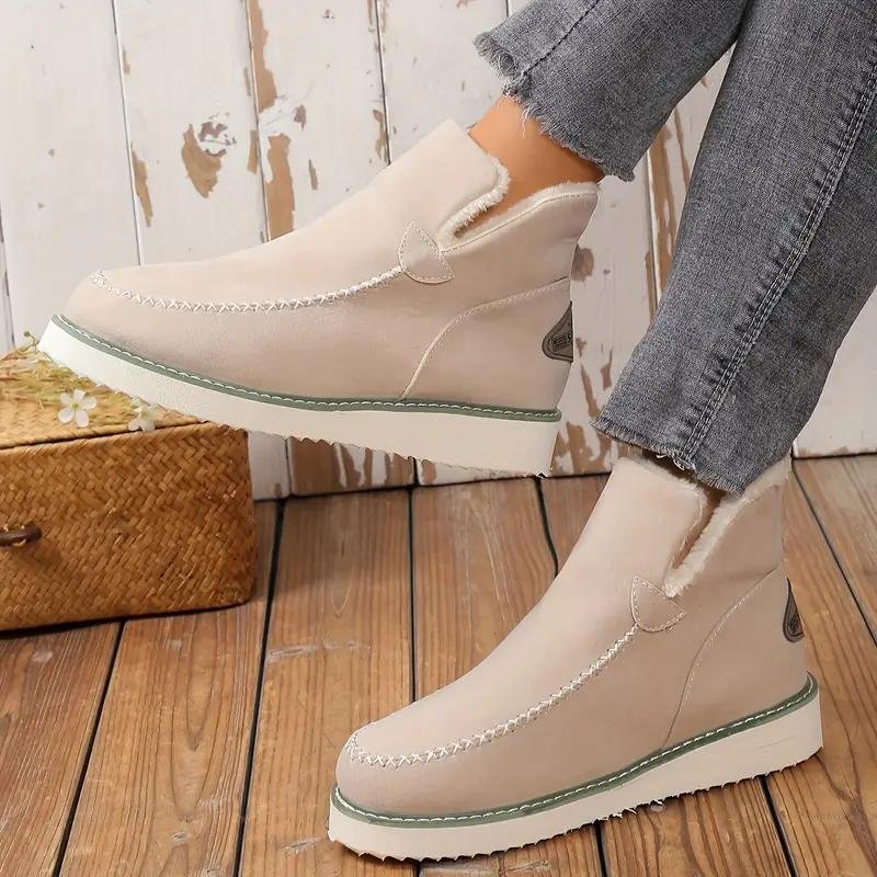Vionnet Vinterstövlar | Pälsfodrade slip-on-ankelstövlar för kvinnor-Eva Jonsson