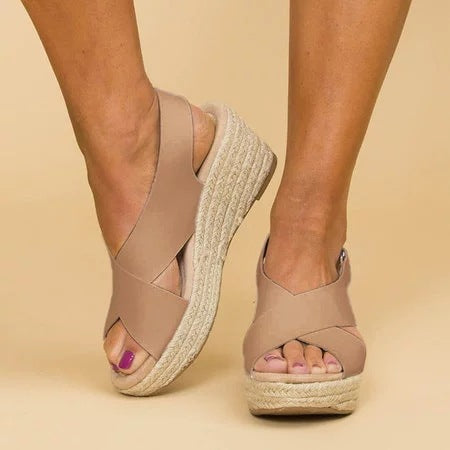 Wedge Espadrilles | Ortopediska | Plattform | Wedge Sandaler | Sandaler för Kvinnor-Eva Jonsson