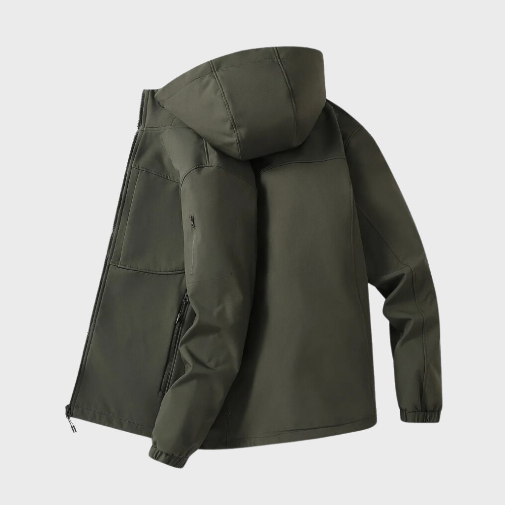Windbreaker Jacket - Hooded Zip-Up för män - Vindtät utomhusjacka-Eva Jonsson