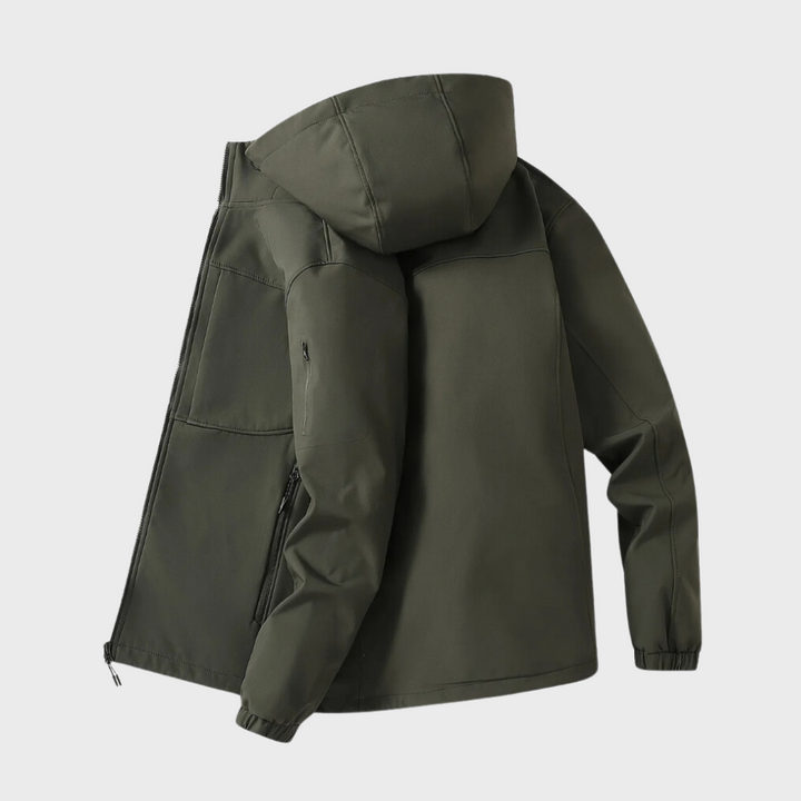 Windbreaker Jacket - Hooded Zip-Up för män - Vindtät utomhusjacka-Eva Jonsson