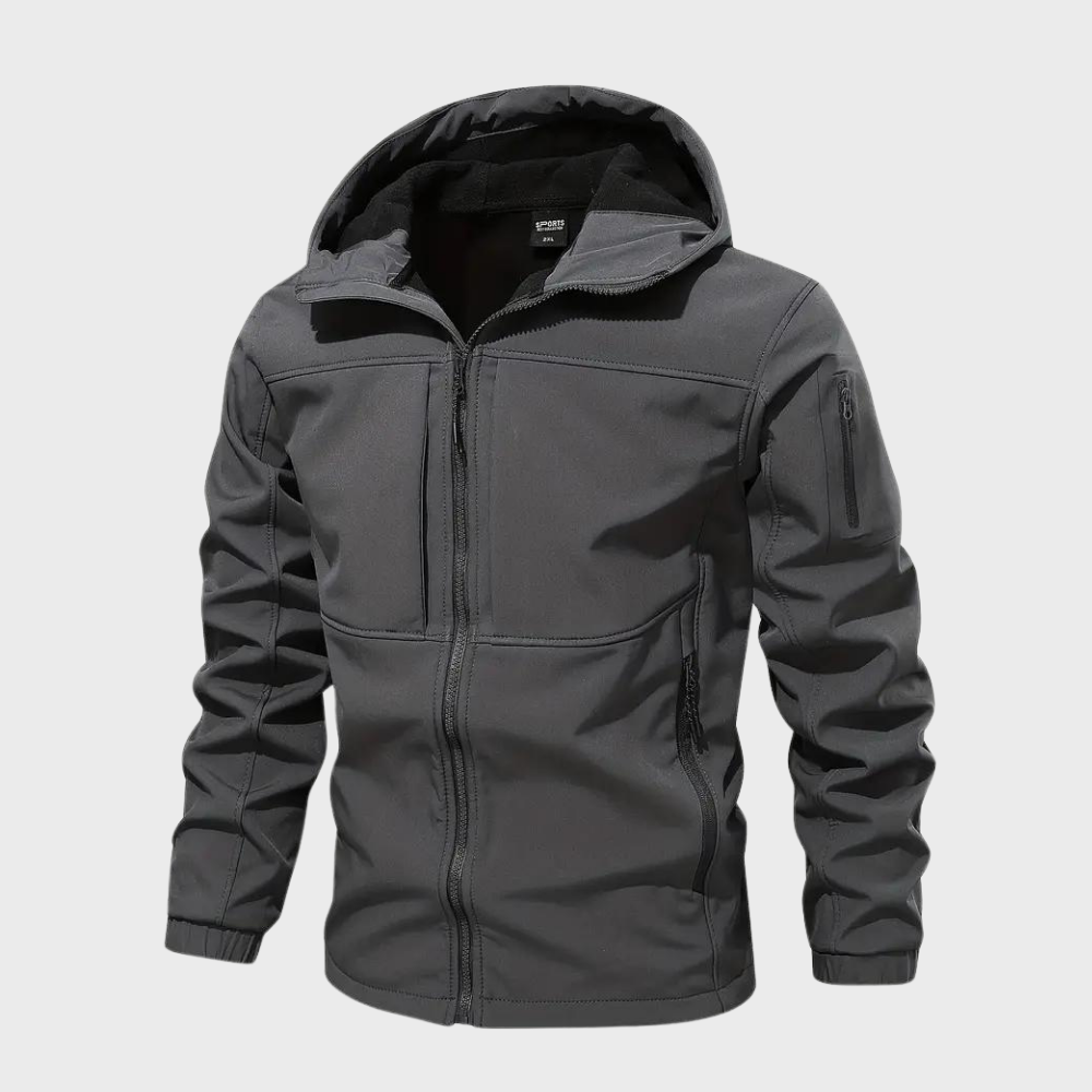 Windbreaker Jacket - Hooded Zip-Up för män - Vindtät utomhusjacka-Eva Jonsson
