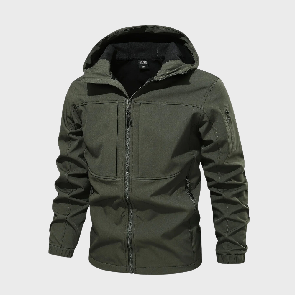 Windbreaker Jacket - Hooded Zip-Up för män - Vindtät utomhusjacka-Eva Jonsson