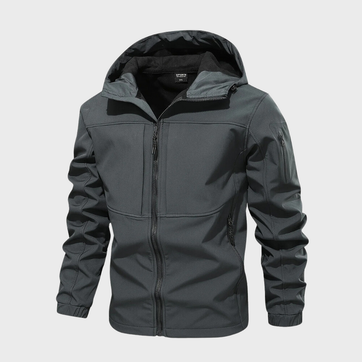 Windbreaker Jacket - Hooded Zip-Up för män - Vindtät utomhusjacka-Eva Jonsson