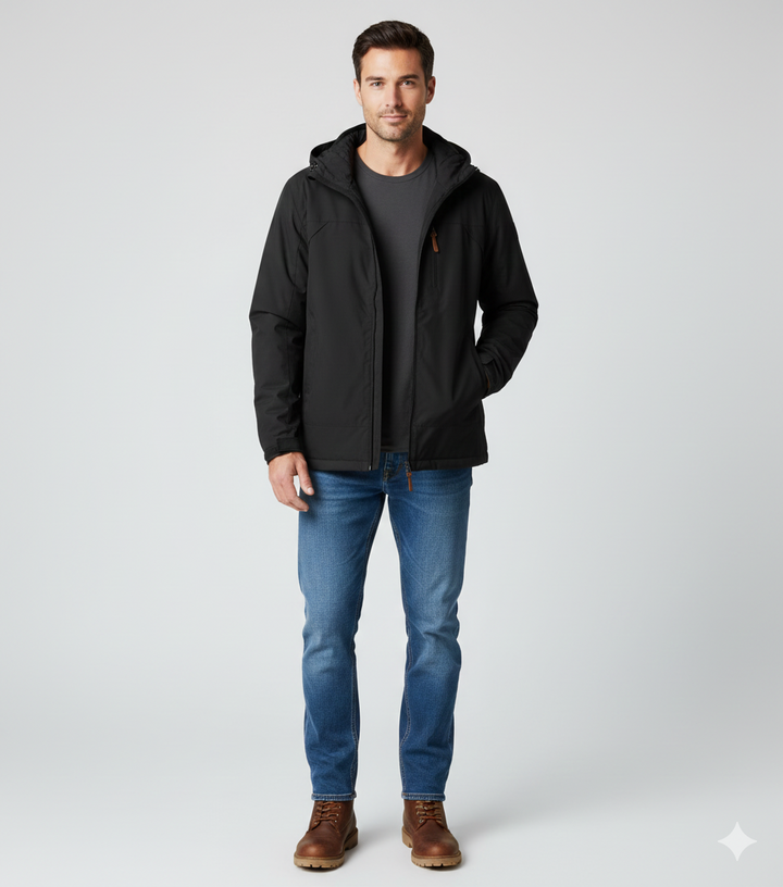 Windbreakerjacka - Huva - Vattentät - Outdoorjacka - Jackor för herrar-Eva Jonsson