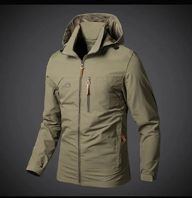 Windbreakerjacka - Huva - Vattentät - Outdoorjacka - Jackor för herrar-Eva Jonsson