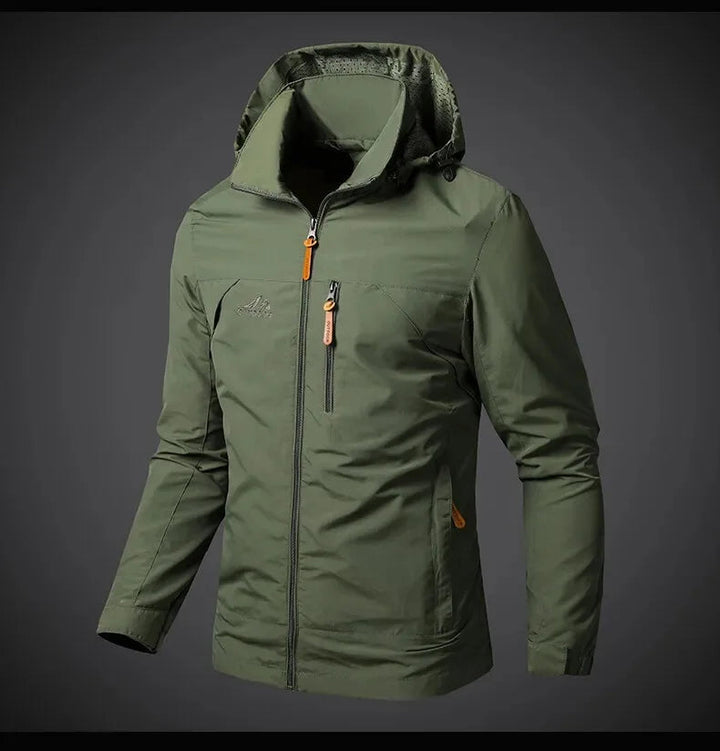 Windbreakerjacka - Huva - Vattentät - Outdoorjacka - Jackor för herrar-Eva Jonsson