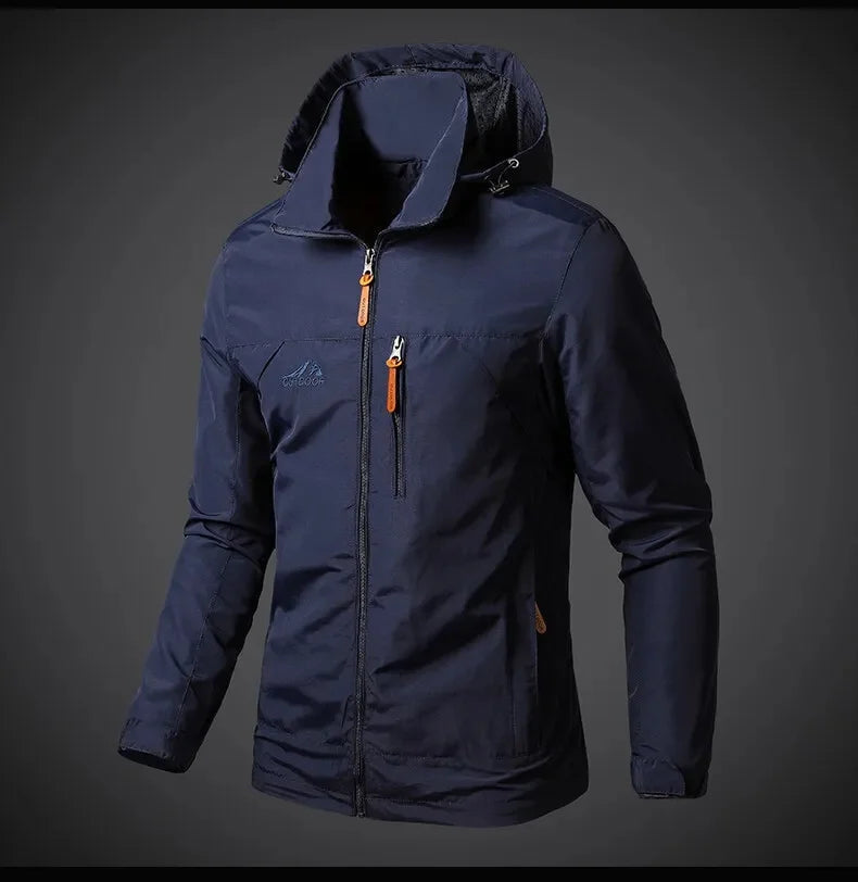 Windbreakerjacka - Huva - Vattentät - Outdoorjacka - Jackor för herrar-Eva Jonsson