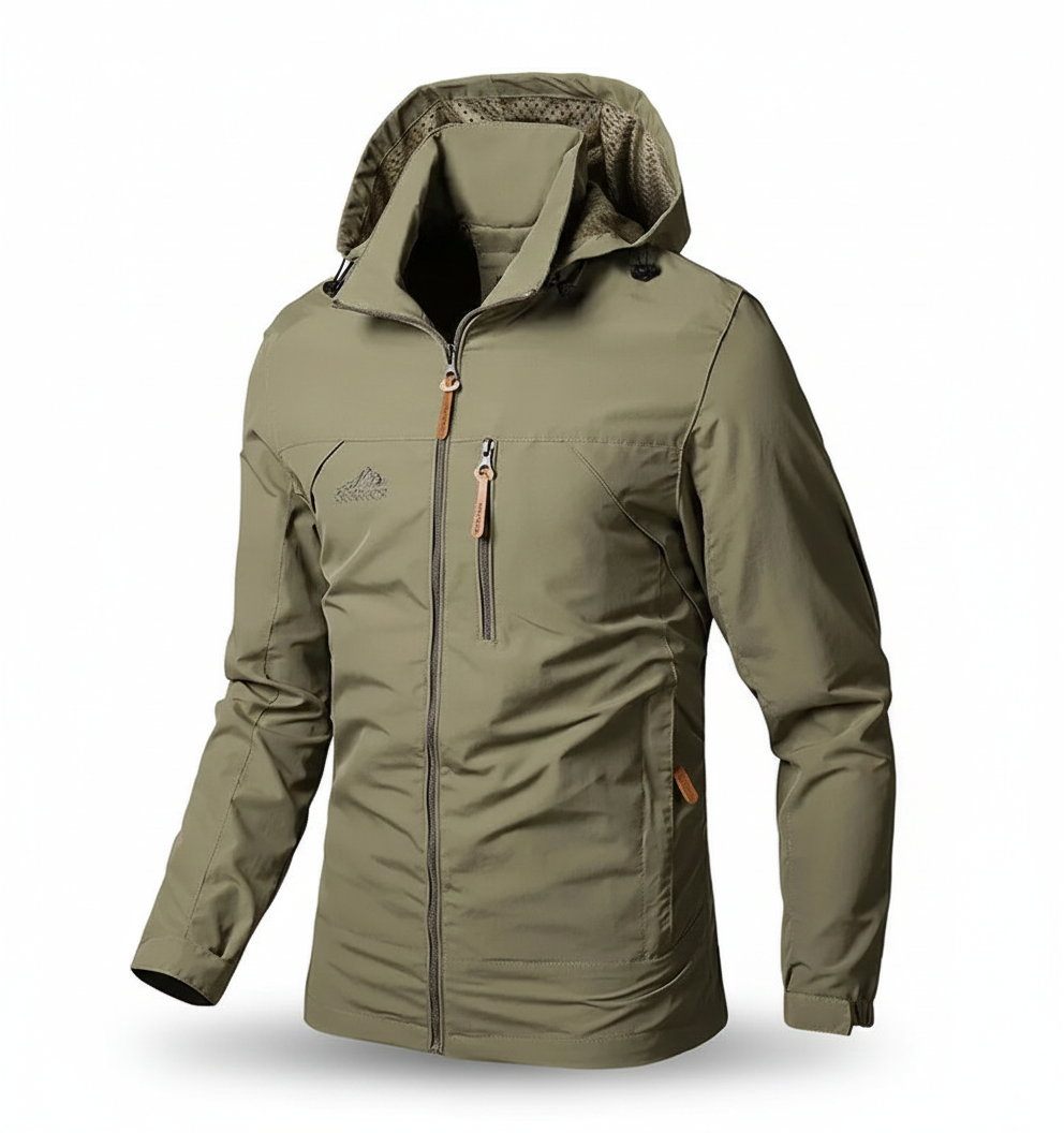 Windbreakerjacka - Huva - Vattentät - Outdoorjacka - Jackor för herrar-Eva Jonsson