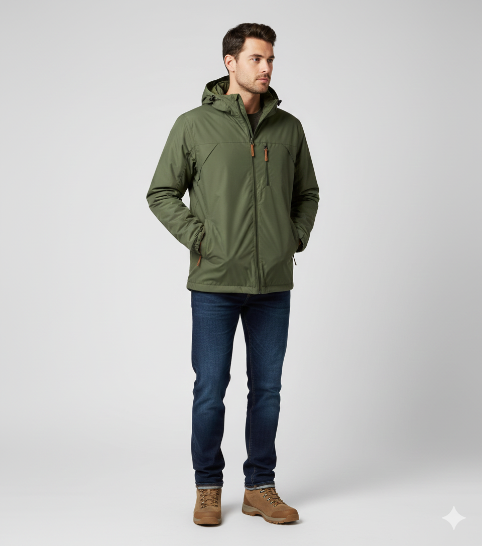 Windbreakerjacka - Huva - Vattentät - Outdoorjacka - Jackor för herrar-Eva Jonsson