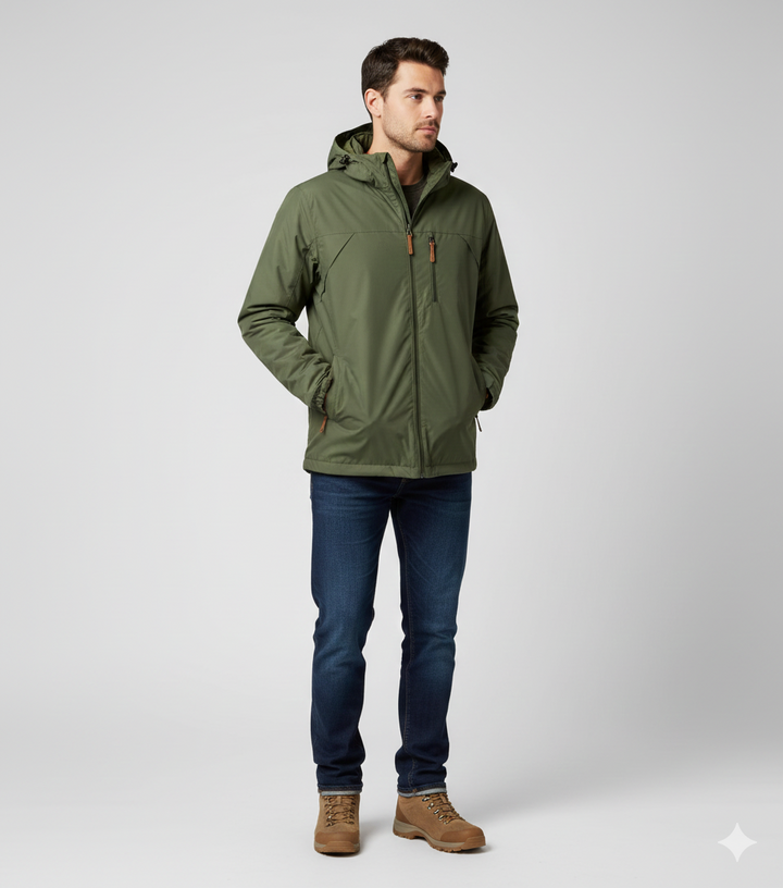 Windbreakerjacka - Huva - Vattentät - Outdoorjacka - Jackor för herrar-Eva Jonsson