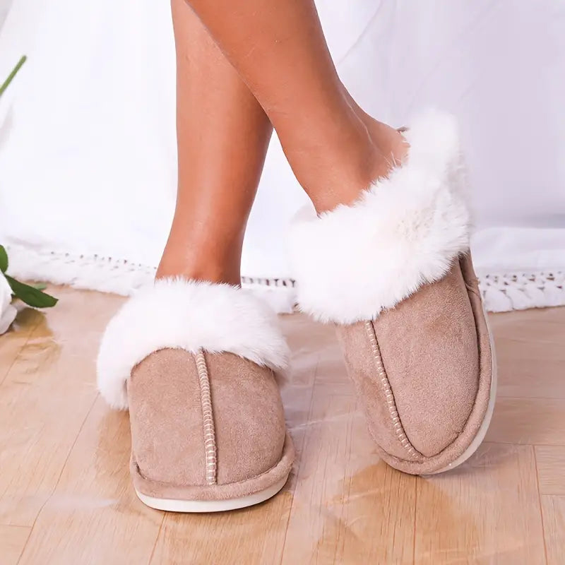 Winterpantoffels - Warm - Binnen - Fluffy pantoffels - Huispantoffels-Eva Jonsson