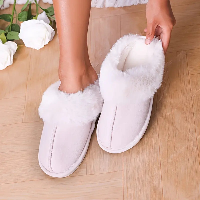 Winterpantoffels - Warm - Binnen - Fluffy pantoffels - Huispantoffels-Eva Jonsson