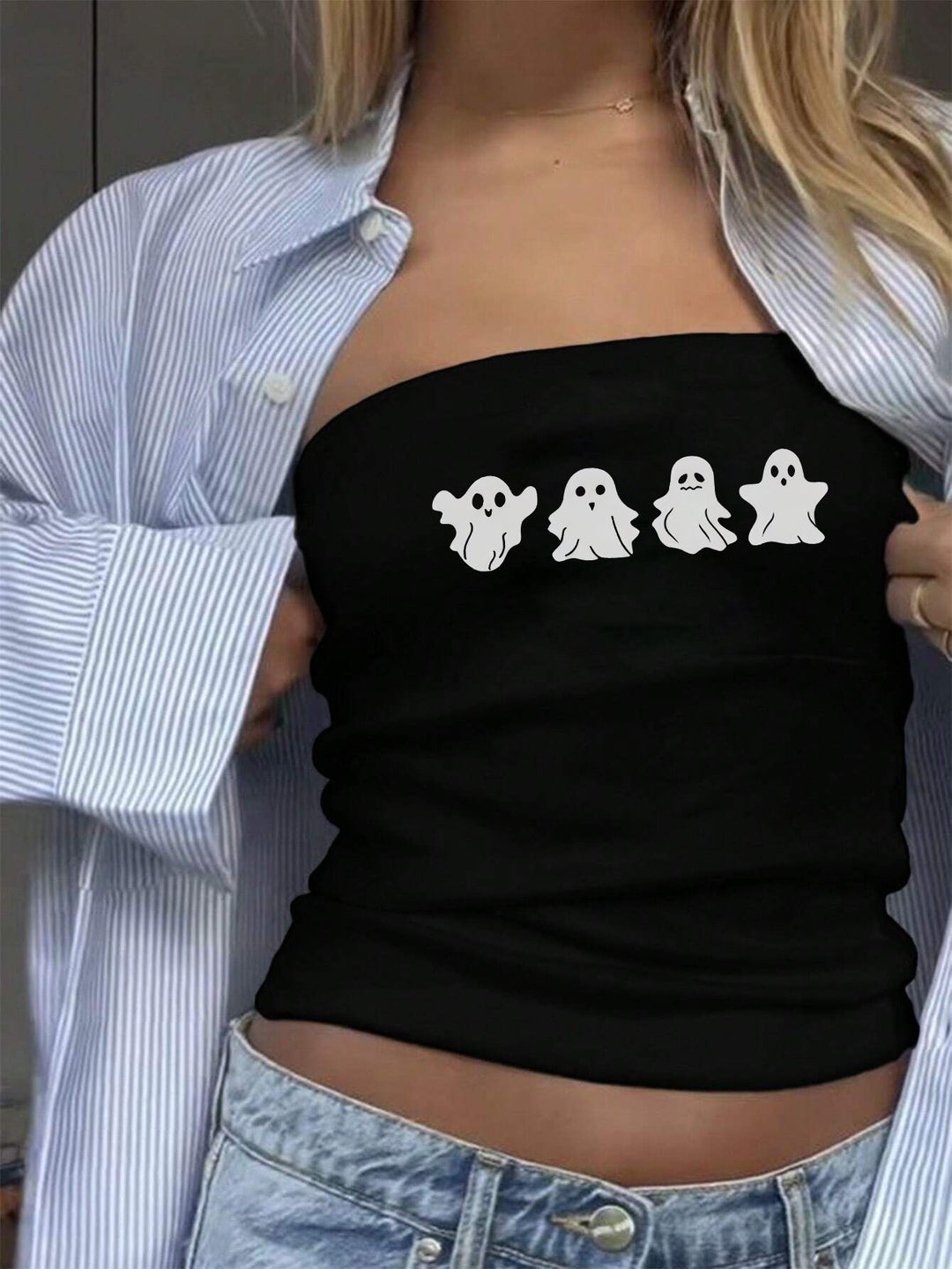Women Bandeau top with smooth ghost design Mirla-Eva Jonsson