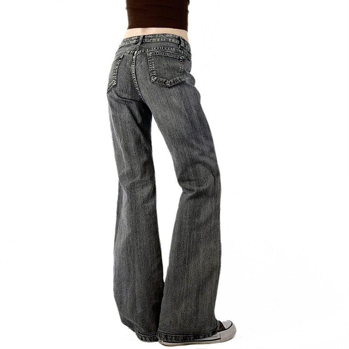 Women Flared Jeans with floral embroidery design Mirla-Eva Jonsson