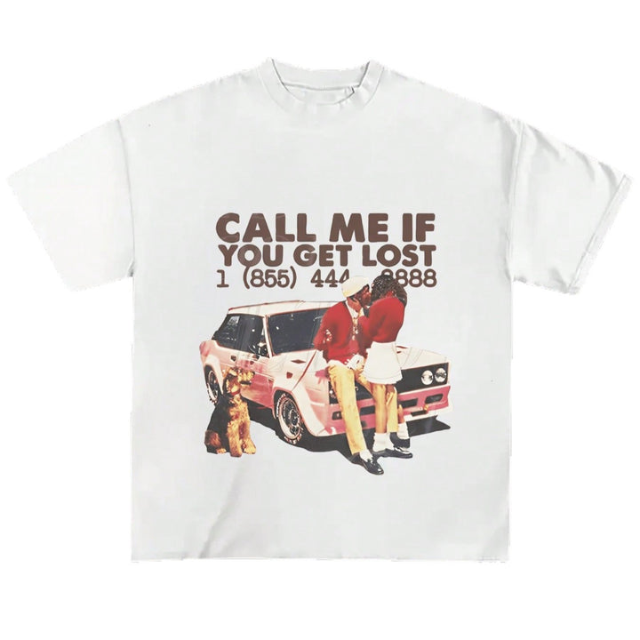 Women's Graphic T-Shirt with nostalgic car design and cheeky lettering Mirla-Eva Jonsson