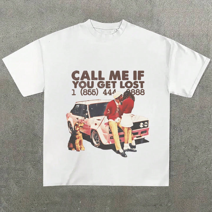 Women's Graphic T-Shirt with nostalgic car design and cheeky lettering Mirla-Eva Jonsson