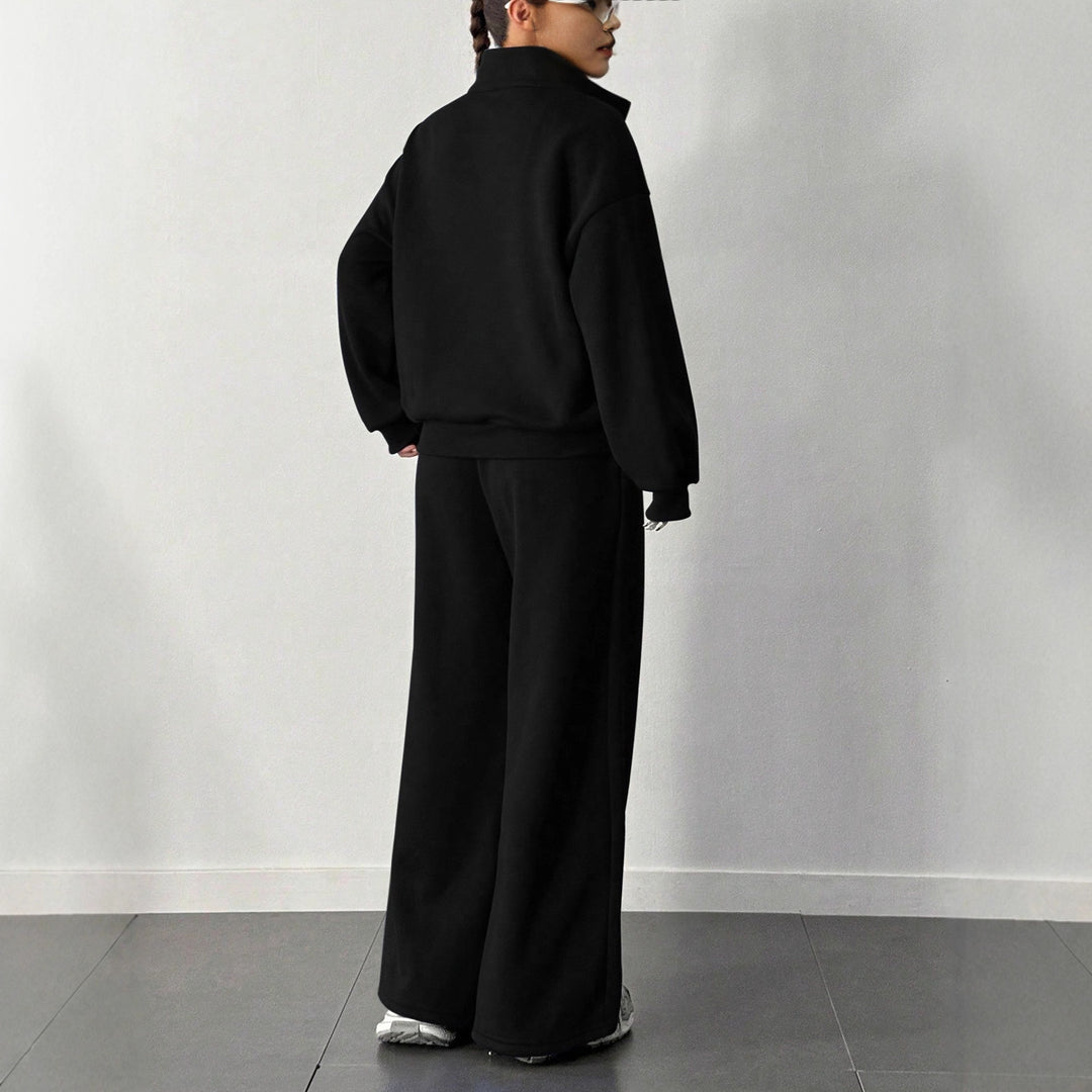 Women's casual tracksuit with high collar and loose fit Mirla-Eva Jonsson