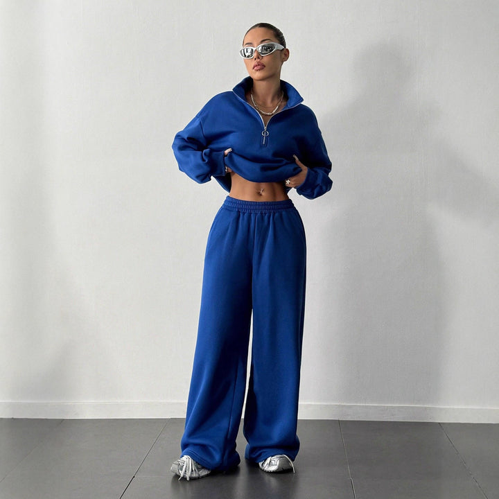 Women's casual tracksuit with high collar and loose fit Mirla-Eva Jonsson