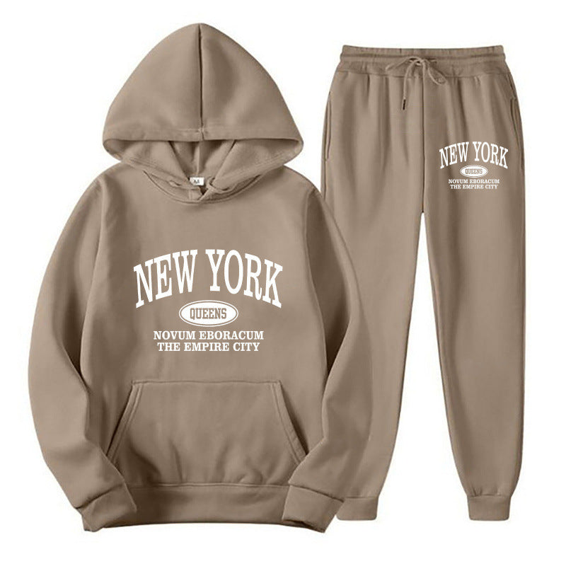 Women's hoodie set with versatile lettering and comfortable pockets Mirla-Eva Jonsson